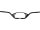 1" Cross Road Handlebar Dimpled 3-Hole Black Powder Coated 1"