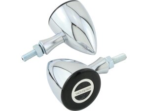 Rocket Bullet LED Turn Signal/Taillight/Brake Light Chrome Smoke LED