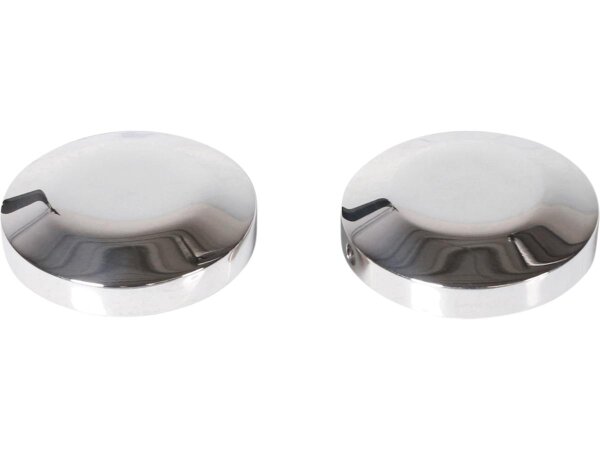 Front Axle Cover Set Aluminium Polished