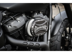 Oval Airbox Air Cleaner Kit Flat Black