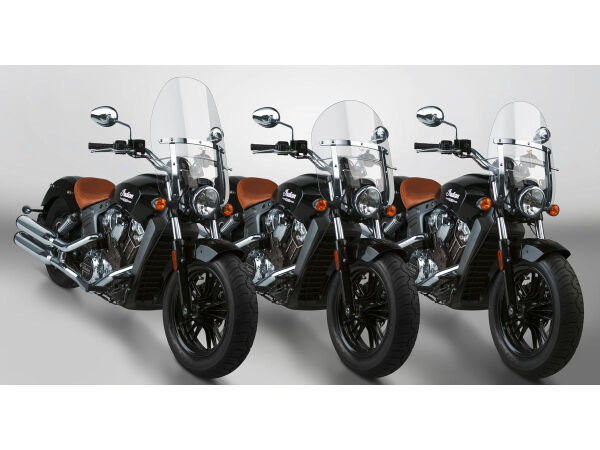 Heavy Duty Windshield Mount Kit Straight forks Chrome