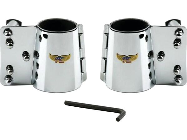 Heavy Duty Windshield Mount Kit Straight forks Chrome