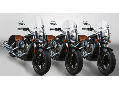 Heavy Duty Windshield Mount Kit Straight forks Chrome