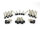 Complete Engine Screw Kit Screws are supplied for Primary Cover, Plate Primary, Sprocket Cover, Cam Cover Satin Black Powder Coated