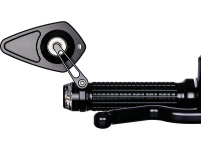 mo.view blade Bar End Mirror Black, Anodized