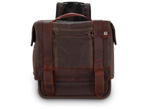 Voyager Throwover Saddlebags Dark Oak