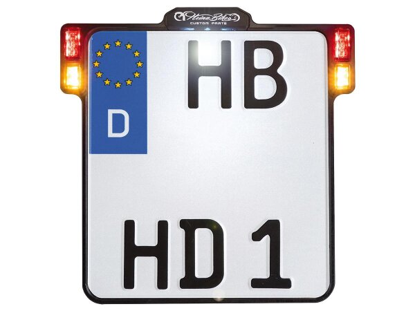 ALL-INN 2.0 License Plate Base Plate Turn Signal/Brake...