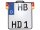 ALL-INN 2.0 License Plate Base Plate Turn Signal/Brake Light/Taillight and License Plate Light, Austria Size 170x210mm Black Anodized