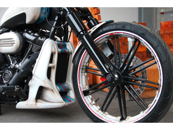 Racing Radiator Cover for Softail Models Frame Cover Gloss Black