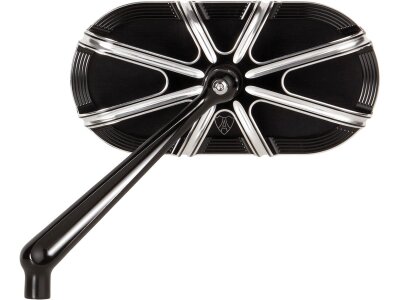 10-Gauge Forged Billet Mirror Black Anodized Right