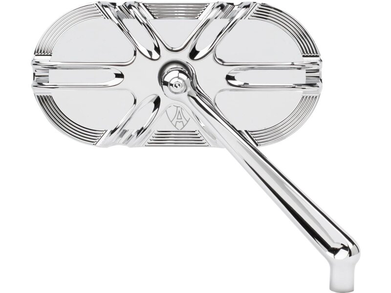 Deep Cut Caged Series Forget Billet Mirror Chrome Right