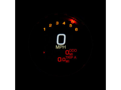 3 3/8" MLX-3000 Series Speedometer/Tachometer Scale: 250 mph; 250 km/h; Scale Color: black
