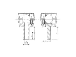 Old Style 1.25" Handlebar Drilled for Internal Wires...