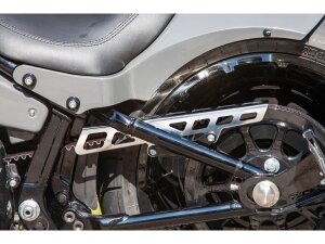 Square Belt Guard for Softail Polished