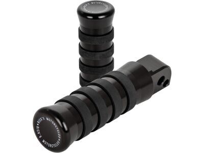 O-Ring Foot Pegs For Softail 18-up Passenger Black, Anodized