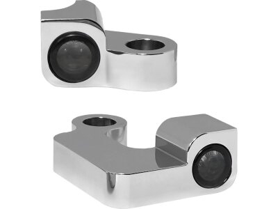 NANO Series LED Turn Signals Chrome Smoke LED