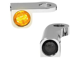 NANO Series LED Turn Signals Chrome Smoke LED