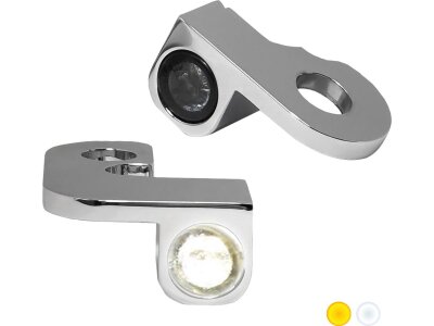 NANO Series LED Turn Signals/Position Light Chrome Smoke LED