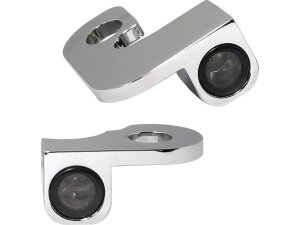 NANO Series LED Turn Signals Chrome Smoke LED