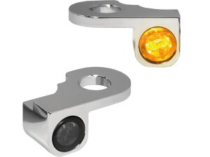 NANO Series LED Turn Signals Chrome Smoke LED