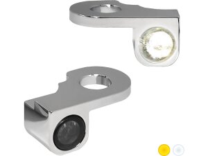 NANO Series LED Turn Signals/Position Light Chrome Smoke LED