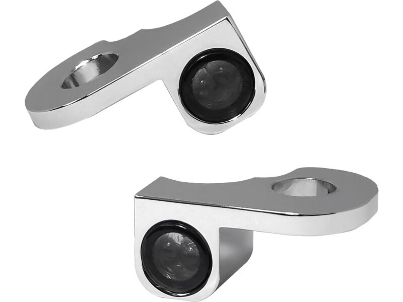 NANO Series LED Turn Signals Chrome Smoke LED