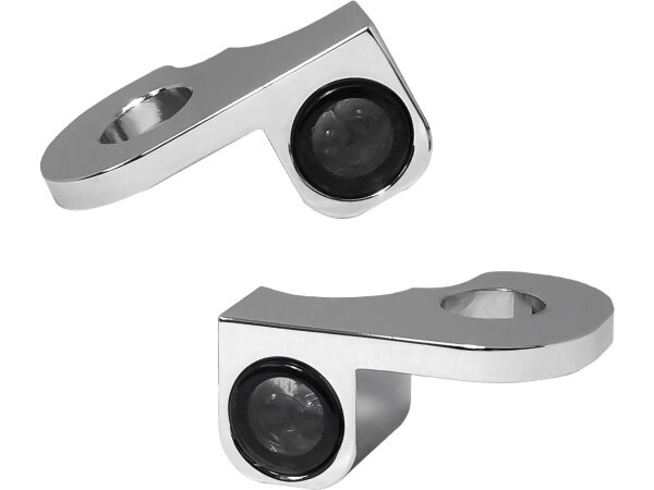 NANO Series LED Turn Signals Chrome Smoke LED