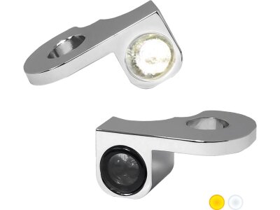 NANO Series LED Turn Signals/Position Light Chrome Smoke LED