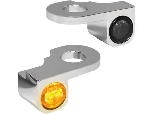 NANO Series LED Turn Signals Chrome Smoke LED