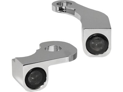NANO Series LED Turn Signals Chrome Smoke LED