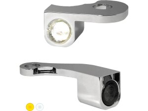 NANO Series LED Turn Signals/Position Light Chrome Smoke LED