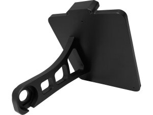 Side Mount License Plate Kit German specification 180x200mm Black Anodized