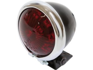 Bates Style LED Taillight Chrome Black LED