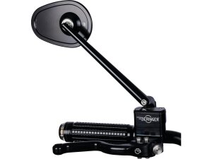 mo.view club Mirror Stem length: 180mm Black, Anodized