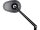 mo.view club Mirror Stem length: 180mm Black, Anodized