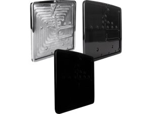 Inside License Plate Base Plate Swedish Size 155x175mm Black