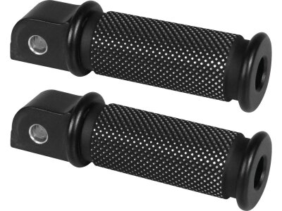 passenger Footpeg Satin Design Black Cut