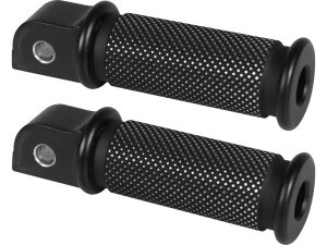 passenger Footpeg Satin Design Black Cut