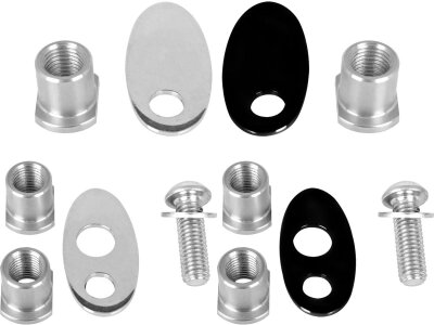 Rear Turn Signal Adapter for Fat Bob For M8 Thread Turn Signals Polished