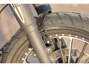 Fork Brace With OEM Wheel Gloss Black Powder Coated
