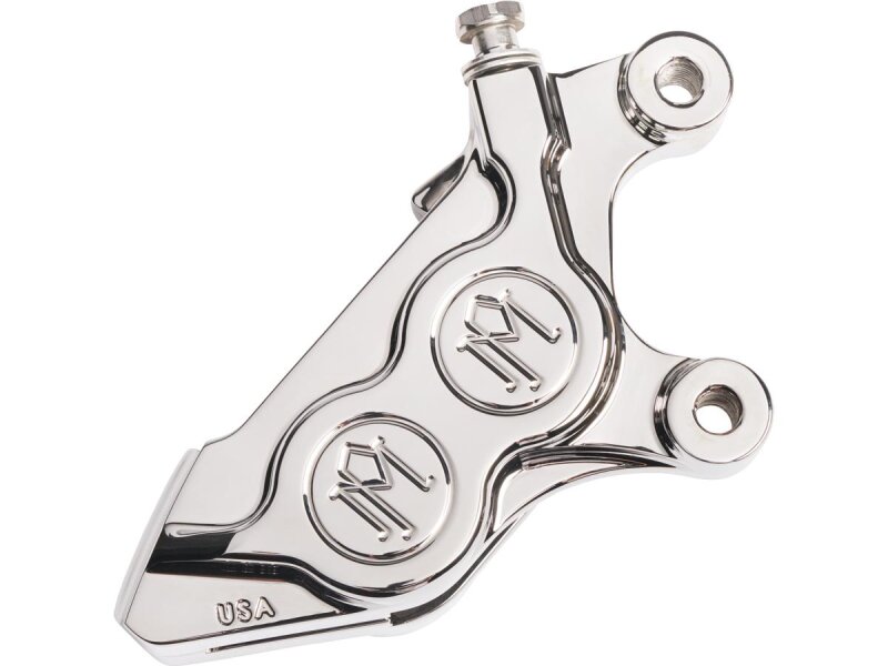 4 Piston Bolt On Brake Caliper Chrome Left