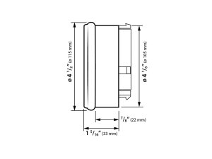HD-05 Speedometer/Tachometer Chrome