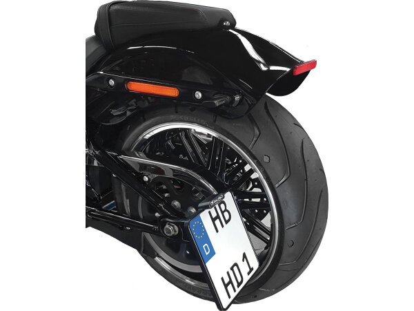 Side Mount License Plate Kit German specification 220x200mm Chrome