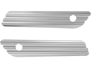 10-Gauge Saddlebag Latch Covers Chrome