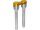 12" Clubstyle Straight Risers With Gold Clamp Silver 1"