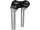 6" Clubstyle Pullback Risers With Black Clamp Silver 1"