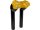 6" Clubstyle Pullback Risers With Gold Clamp Black 1 1/4"