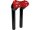8" Clubstyle Pullback Risers With Red Clamp Black 1 1/4"