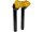 10" Clubstyle Pullback Risers With Gold Clamp Black 1 1/4"