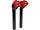10" Clubstyle Pullback Risers With Red Clamp Black 1 1/4"